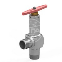 Вентиль угловой цапковый Dn50 Pn160 Ст. 09Г2С