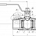 Кран цельносварной полнопроходной муфтовый Dn32 Pn25 12Х18Н10Т 10нж9пм