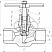 Клапан запорный Dn40 Pn63 под приварку 09Г2С 15лс68нж