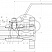 Кран шаровой разборный трехсоставной фланцевый Dn10 Pn100, Ст.20, 11с45п