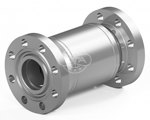 Клапан обратный поворотный фланцевый Dn100 Pn100 08Х18Н10Т