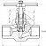 Клапан запорный Dn15 Pn25 муфтовый 09Г2С 15лс68нж
