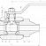Кран шаровой разборный трехсоставной под приварку Dn32 Pn125 12Х18Н10Т 11нж45п