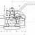 Кран шаровой разборный трехсоставной муфтовый Dn20 Pn100 Ст. 20 11с45п