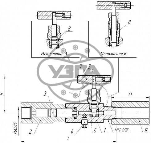 Разделитель сред Dn5 Pn700 Ст. 20